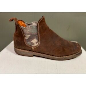 Penelope Chilvers Chelsea Slip On Brown Suede Boots Western Womens Sz 39 US 8